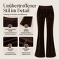 🔥 50% Rabatt – nur heute! 🎉 Samt-Schlaghose mit Kordelzug für Damen
