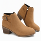 🔥 50% Rabatt 🥾 Damen-Wildleder-Stiefeletten – schräge Schnalle, Blockabsatz & Seitenreißverschluss