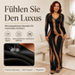 🔥 Beliebtes Produkt ！✨Bedrucktes langärmeliges Bodycon-Maxikleid für Damen