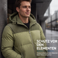 🎯💥 50% Rabatt + Gratis Versand! 🚚✨Herren Winter-Steppjacke mit Kapuze im Color-Block-Design