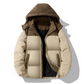 🎯💥 50% Rabatt + Gratis Versand! 🚚✨Herren Winter-Steppjacke mit Kapuze im Color-Block-Design