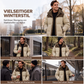 🎯💥 50% Rabatt + Gratis Versand! 🚚✨Herren Winter-Steppjacke mit Kapuze im Color-Block-Design
