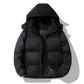 🎯💥 50% Rabatt + Gratis Versand! 🚚✨Herren Winter-Steppjacke mit Kapuze im Color-Block-Design