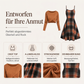 🍂 Elegantes Karo-Kleid mit Crop-Top-Set – Feminin, bequem & immer passend