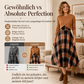 🍂 Elegantes Karo-Kleid mit Crop-Top-Set – Feminin, bequem & immer passend