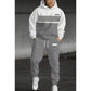 Herren-Freizeit-Set aus Hoodie und Hose im Color-Block-Design