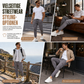 Cargo-Jogginghose für Herren, unifarben, im lässigen Stil