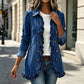 📢🎉50%Rabatt!!!🛍️✨Leger geknöpftes Jeans-Shacket für Damen