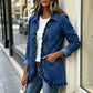 📢🎉50%Rabatt!!!🛍️✨Leger geknöpftes Jeans-Shacket für Damen