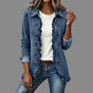 📢🎉50%Rabatt!!!🛍️✨Leger geknöpftes Jeans-Shacket für Damen