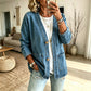 📢🎉50%Rabatt!!!🛍️✨Legere Jeans-Strickjacke mit V-Ausschnitt für Damen