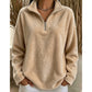 🔥 Beliebtes Produkt ！✨Bequemes, gemütliches Quarter-Zip-Sweatshirt für Damen