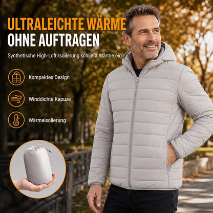 📢🎉50%Rabatt!!!🛍️✨Leichte, gesteppte Herren-Baumwolljacke mit Kapuze, kurz geschnitten, casual, für den Winter, in großen Größen