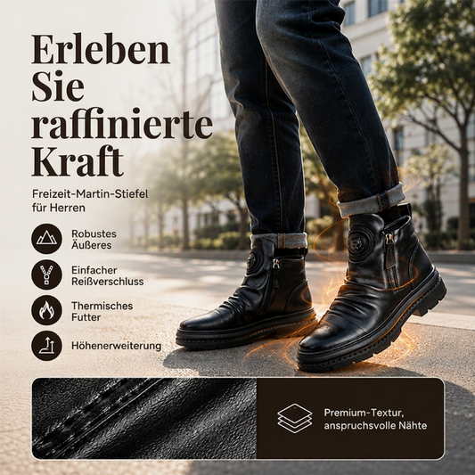 🔥Beliebtes Produkt ！✨Herren rutschfeste Stiefel mit warmem Futter
