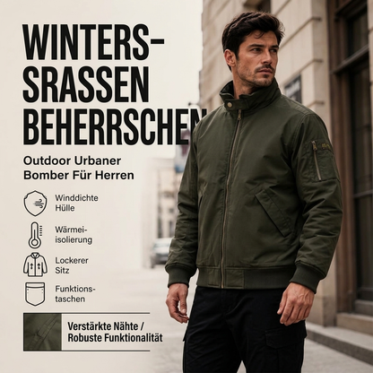 ⏰ Countdown läuft – 50% nur noch 3 Tage! Locker sitzende Bomberjacke für Herren mit Plüschfutter
