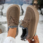 Damen-Freizeit-Winterschuhe mit Plüschfutter