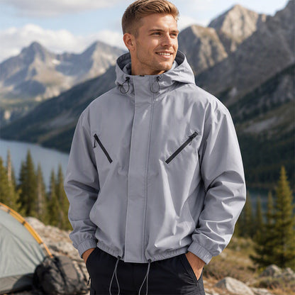 🔥 50% Rabatt – nur heute! 🎉 Stilvolle winddichte Kapuzenjacke für Herren