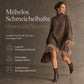 ❤️ Beliebt bei über 10.000 Kunden! 💬 Oversized Strickkleid im Mock-Neck-Stil mit Rüschen-Tüllbesatz