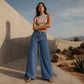 🔔 Letzte 100 Stück – solange der Vorrat reicht! Damen-Modische asymmetrische Wide-Leg-Jeans mit Überlappung