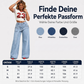🔔 Letzte 100 Stück – solange der Vorrat reicht! Damen-Modische asymmetrische Wide-Leg-Jeans mit Überlappung