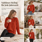 Damen Sweatshirt mit Muschels-cut Saum und Rundhals