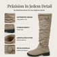 🔥 50% Rabatt – nur heute! 👢 Damen lässige kniehohe Stiefel mit Gürtelschnalle