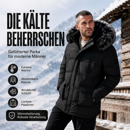 🎯 50% Rabatt + Gratis Versand! 🚚 Winddichte, warme mittellange Winterjacke für Herren