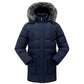 🎯 50% Rabatt + Gratis Versand! 🚚 Winddichte, warme mittellange Winterjacke für Herren