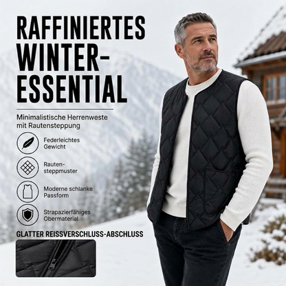 🎯 50% Rabatt 🔥🔥 Wärmebeständige Steppweste für Herren im Winter
