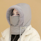 Warme Thermomütze mit Plüschfutter und Gesichtsmaske für Damen und Herren