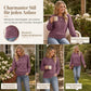 🔥 50% RABATT! Damen-Strickpullover mit Rundhals – Langarm, abfallende Schultern, Fledermausärmel & seitlicher Rüschenoptik