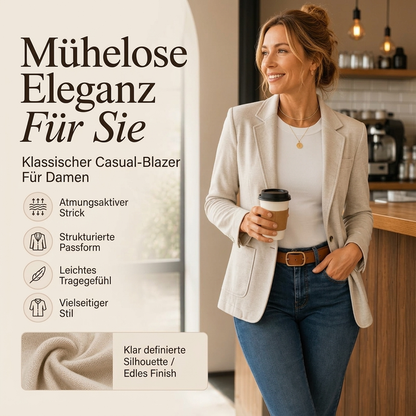 🔥 50% RABATT! Klassischer Damen-Blazer mit Ein-Knopf-Verschluss