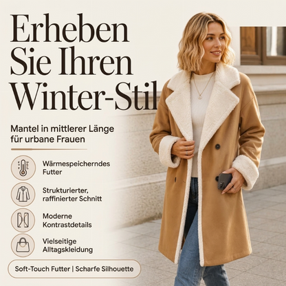 🔥 50% Rabatt 🎉🧥 Eleganter Winter-Wollmantel für Damen