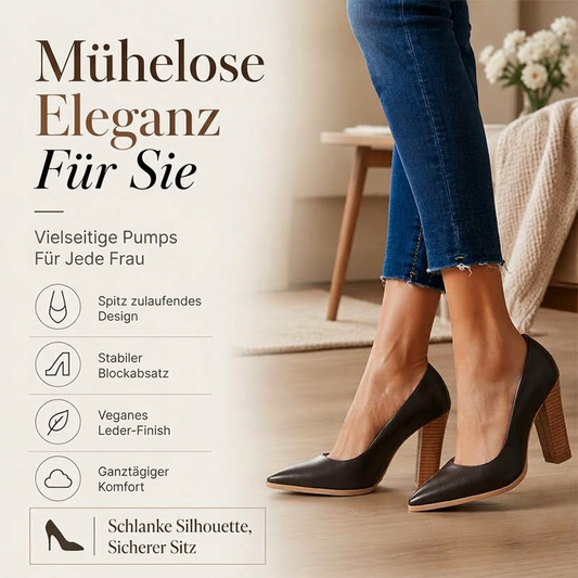 ⌛ Fast ausverkauft – jetzt bestellen! 👠 Damen Schicke Pumps mit spitzer Zehenpartie und blockabsatz
