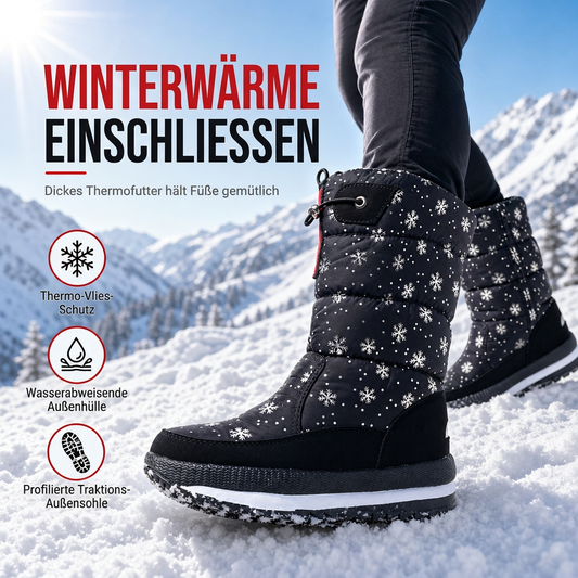 🔥 50% RABATT! Damen Winter-Hochstiefel – wasserdicht, rutschfest & mit dicker Sohle