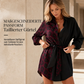💞 Über 10.000 verkauft! ⭐ Damen Minikleid mit Leopardenmuster – Langarm, Kontrast-Patchwork & Gürtel