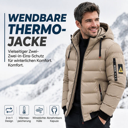 📢🎉50%Rabatt!!!🛍️✨Wendbare warme Kapuzenjacke für Herren 🚚Versandkostenfrei✈️