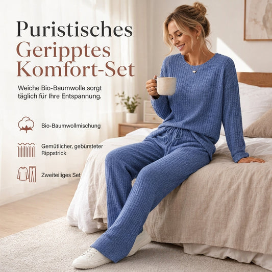 🔥 Beliebtes Produkt ！✨Freizeit-Loungewear-Set aus Strick für Damen