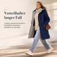 📢🎉50%Rabatt!!!🛍️✨Schmal geschnittener langer gesteppter Kapuzenmantel in einfarbiger Ausführung mit Taschen für den Winter