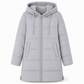 📢🎉50%Rabatt!!!🛍️✨Schmal geschnittener langer gesteppter Kapuzenmantel in einfarbiger Ausführung mit Taschen für den Winter