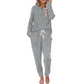 📢🎉50%Rabatt!!!🛍️✨Zweiteiliges Set aus Damen-Oberteil und Hose mit Kordelzug