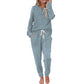 📢🎉50%Rabatt!!!🛍️✨Zweiteiliges Set aus Damen-Oberteil und Hose mit Kordelzug