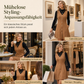 📢🎉50%Rabatt!!!🛍️✨Klassisches Trägerkleid aus Wildledimitat mit V-Ausschnitt und Knopfleiste vorne