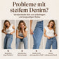 Damen Jeanshose mit hoher Taille und weitem Bein