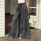 Damen Jeanshose mit hoher Taille und weitem Bein