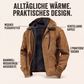 🔁 1000+ echte Bewertungen – durchweg positiv! Herren Arbeitsjacke mit Kapuze und Plüschfutter