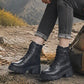 🔥 50% Rabatt – nur heute! 🎉🥾 Damen Retro Plateau Martin Stiefel