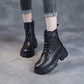 🔥 50% Rabatt – nur heute! 🎉🥾 Damen Retro Plateau Martin Stiefel