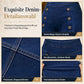 🙌 70% Wiederkaufquote – Qualität überzeugt! High-Waist Jeans mit weiter Beinform, Stretch-Denim und dekorativen Knöpfen