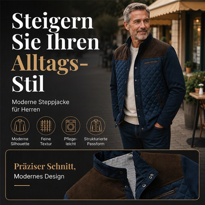 🔥 50% RABATT 🧥 Lässige wattierte Herrenjacke mit Stehkragen – nur solange der Vorrat reicht!